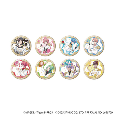 『B-PROJECT~熱烈*ラブコール~×サンリオキャラクターズ』ホログラム缶バッジ(65mm)02/BOX(全8種)(等身イラスト)